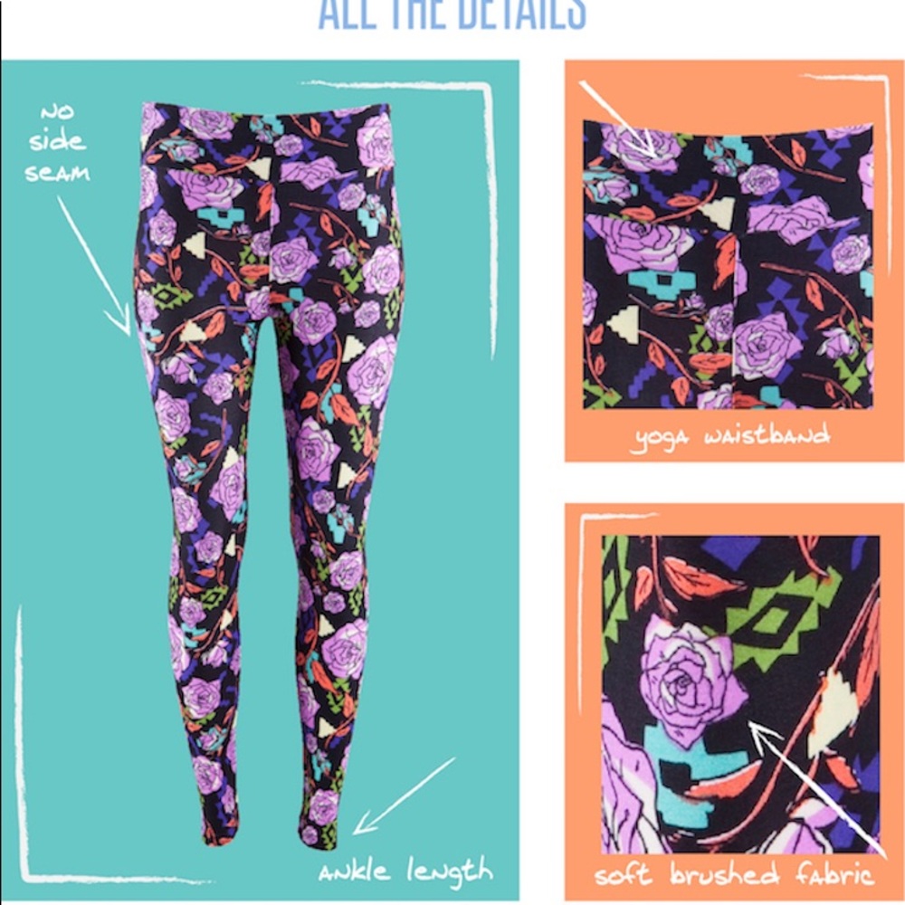 Lularoe Disney Retro Minnie Mouse TC Leggings - Picture 5 of 6